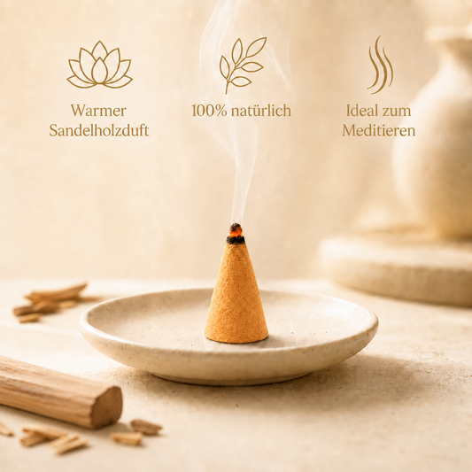 Räucherkegel mit Sandelholz von Tibetia